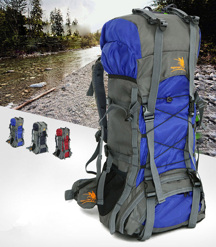 60L Extra Large Hiking Backpack – Waterproof Outdoor Pack for Camping & Travel