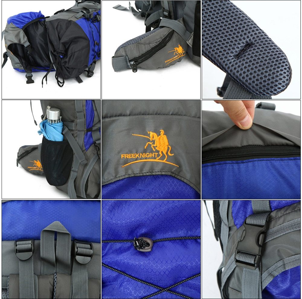 60L Extra Large Hiking Backpack – Waterproof Outdoor Pack for Camping & Travel