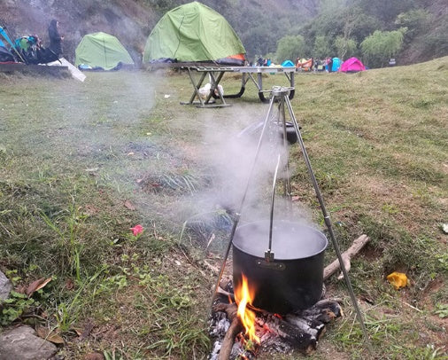 Collapsible Tripod Stove