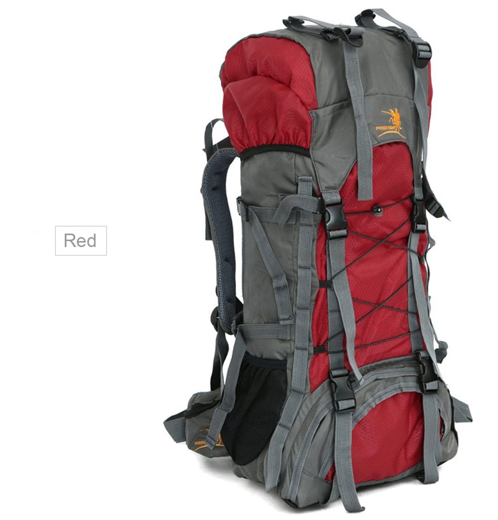 60L Extra Large Hiking Backpack – Waterproof Outdoor Pack for Camping & Travel