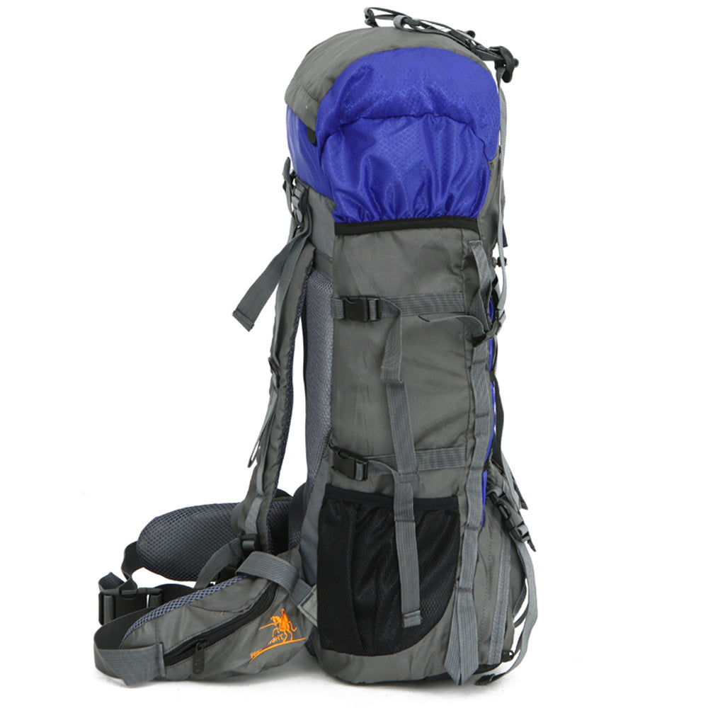 60L Extra Large Hiking Backpack – Waterproof Outdoor Pack for Camping & Travel