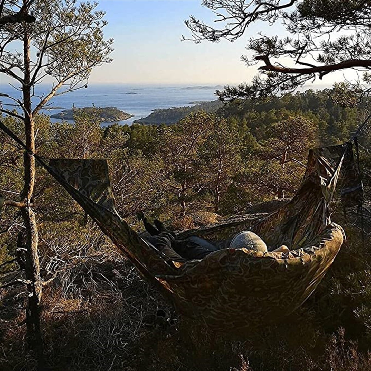 The Home Flat Hammock Tent With Bug Net And Suspension Kit Great For All Year Round Camping