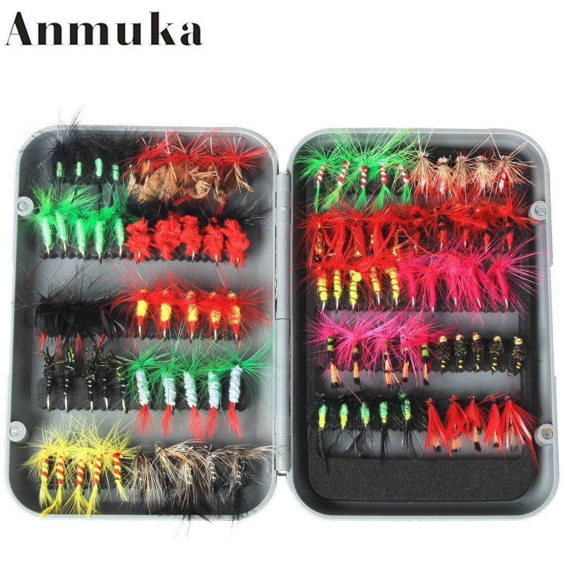 Fly Fishing Gear 100 Fly Bait Set