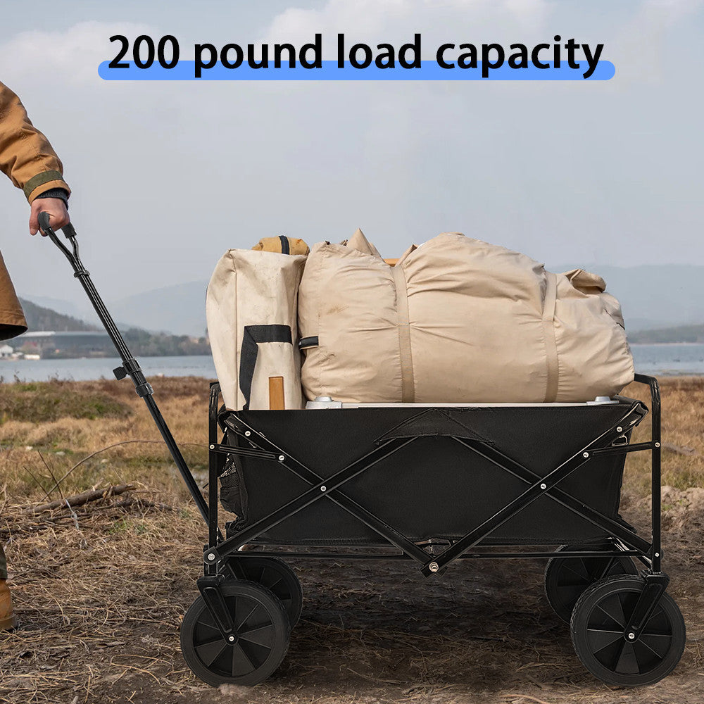 Heavy Duty Foldable Camping Wagon For All Terrain And Every Adventure