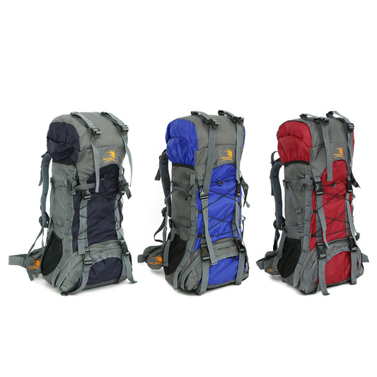 60L Extra Large Hiking Backpack – Waterproof Outdoor Pack for Camping & Travel