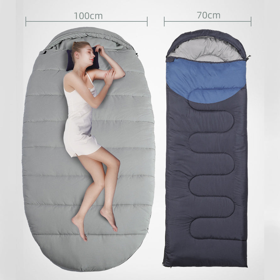 CozyNest Oval Sleeping Bag – Cocoon Design for Ultimate Camping Comfort