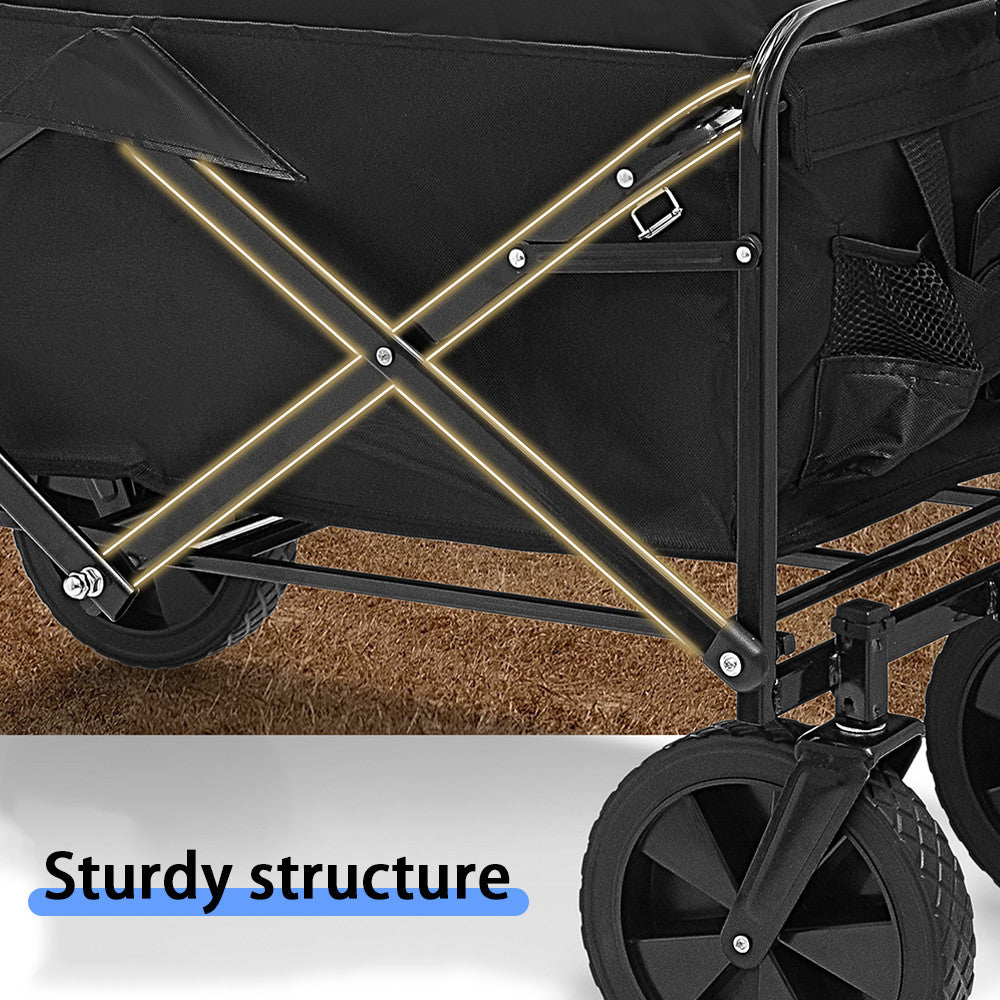 Heavy Duty Foldable Camping Wagon For All Terrain And Every Adventure